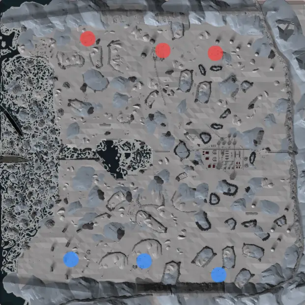 Arctic Base map in Cursed Tank Simulator