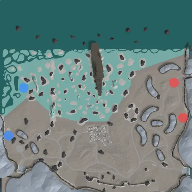 Arctic Sea map in Cursed Tank Simulator