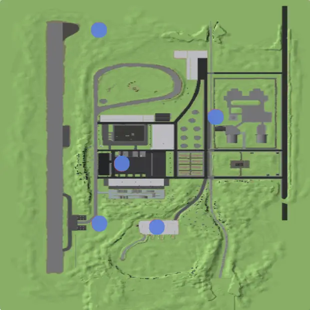 Garage map in Cursed Tank Simulator