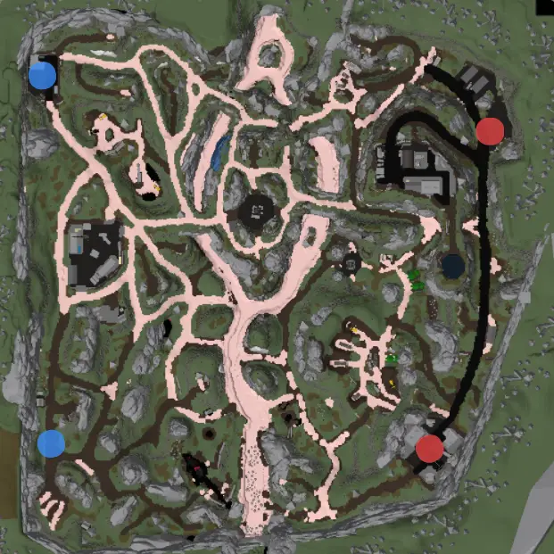 Karelia map in Cursed Tank Simulator