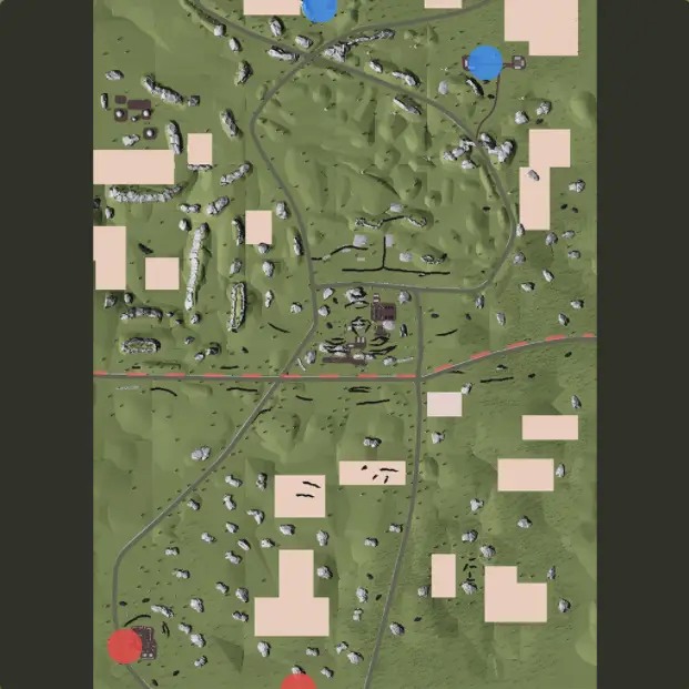 Point Beta map in Cursed Tank Simulator