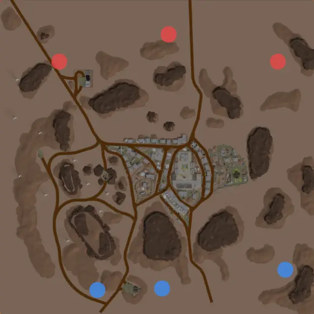 Red Desert map in Cursed Tank Simulator