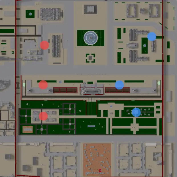 The Square map in Cursed Tank Simulator